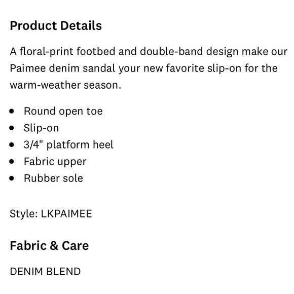 NIB Lucky Brand Paimee Double Two Strap Slide Sandal Stucco/Acid Denim 8M - Picture 10 of 12